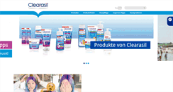 Desktop Screenshot of clearasil.de