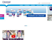 Tablet Screenshot of clearasil.de